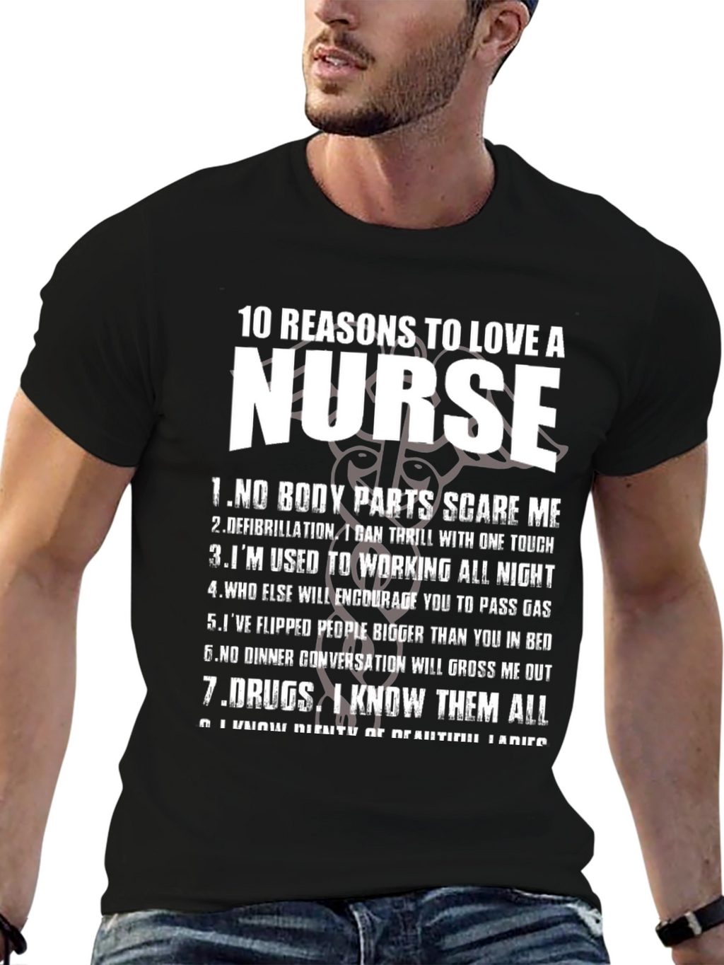 10 Reasons to Love a Nurse Graphic T-Shirt