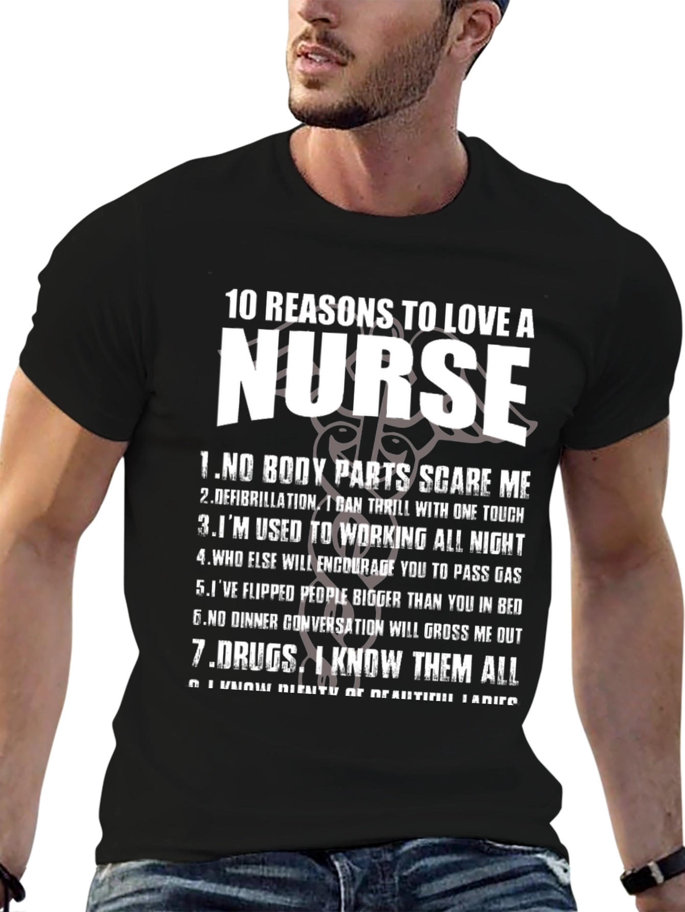 10 Reasons to Love a Nurse Graphic T-Shirt