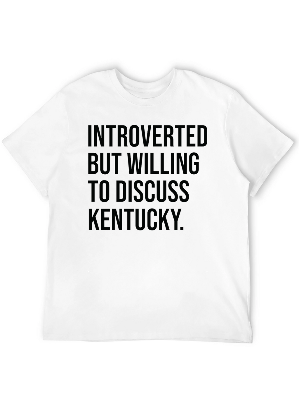 Introverted Kentucky T-Shirt | Mens Black Tee