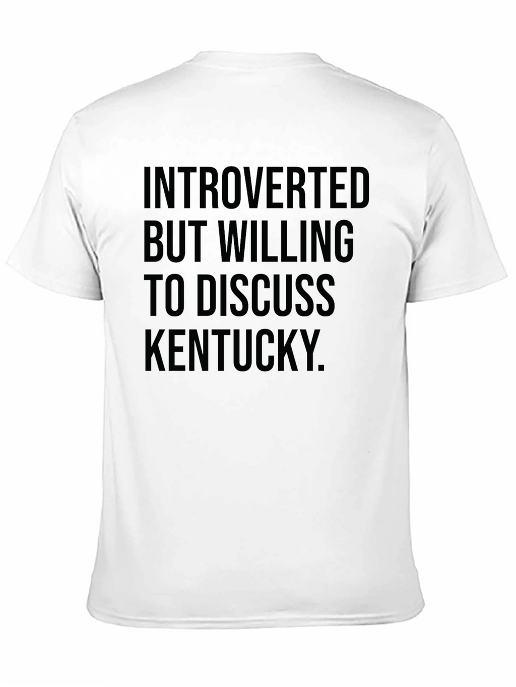 Introverted Kentucky T-Shirt | Mens Black Tee