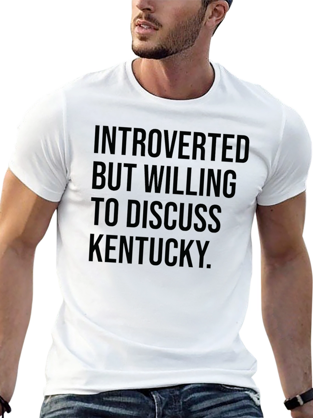 Introverted Kentucky T-Shirt | Mens Black Tee