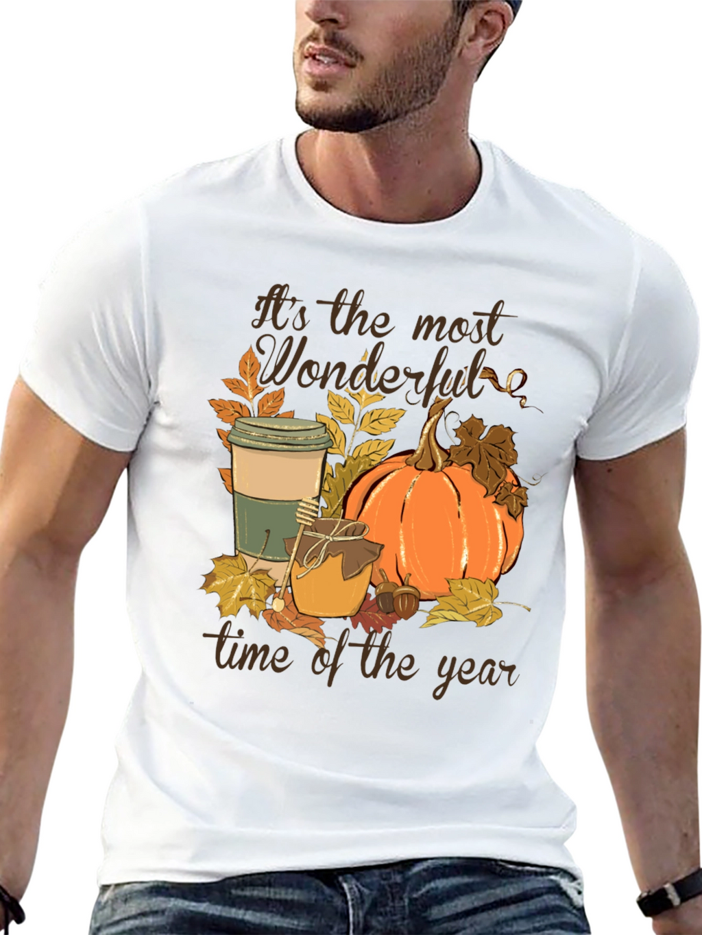 Fall Vibes Graphic Tee - Wonderful Time of Year