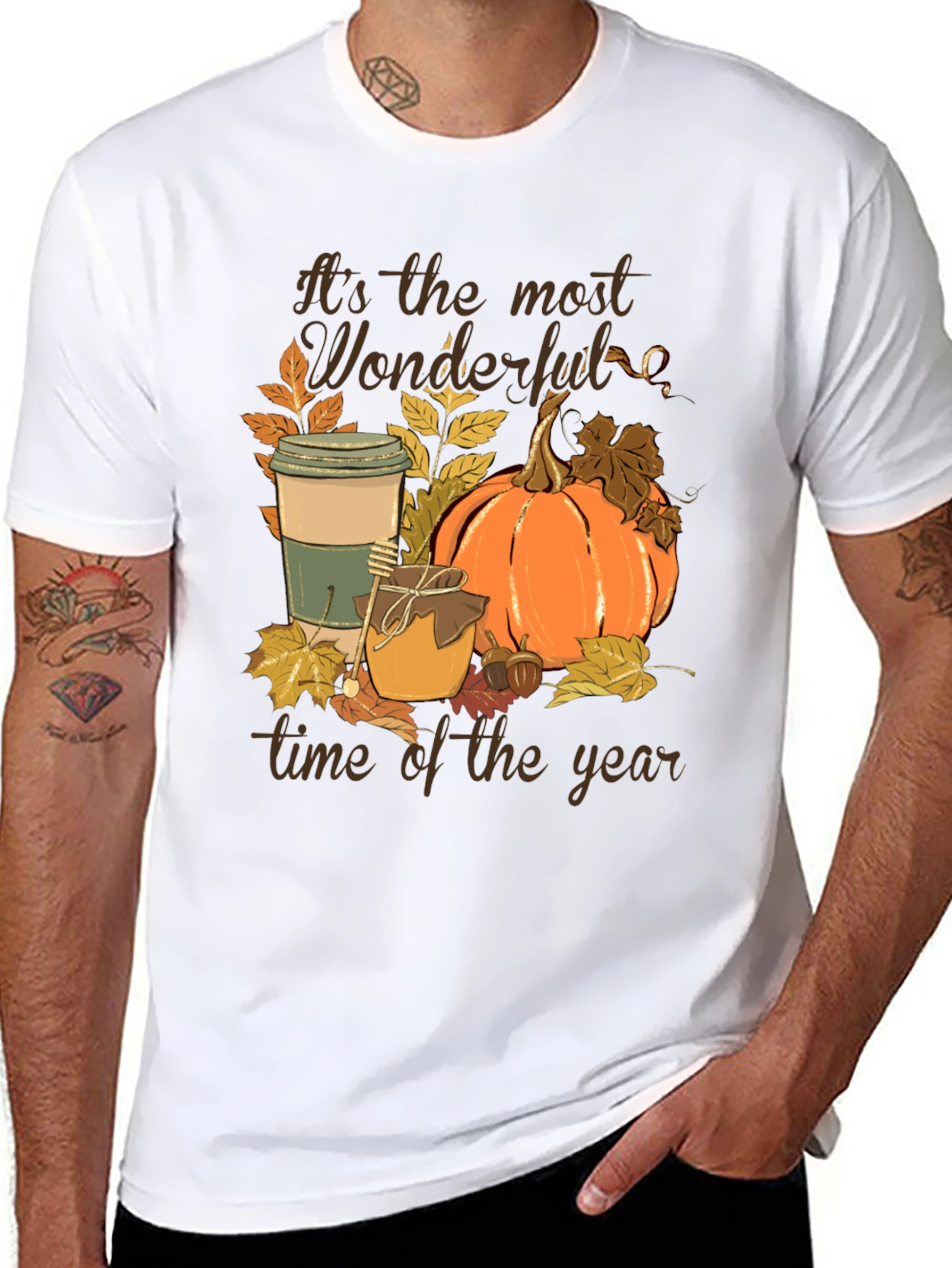 Fall Vibes Graphic Tee - Wonderful Time of Year