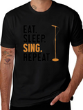 Eat Sleep Sing Repeat Graphic Tee