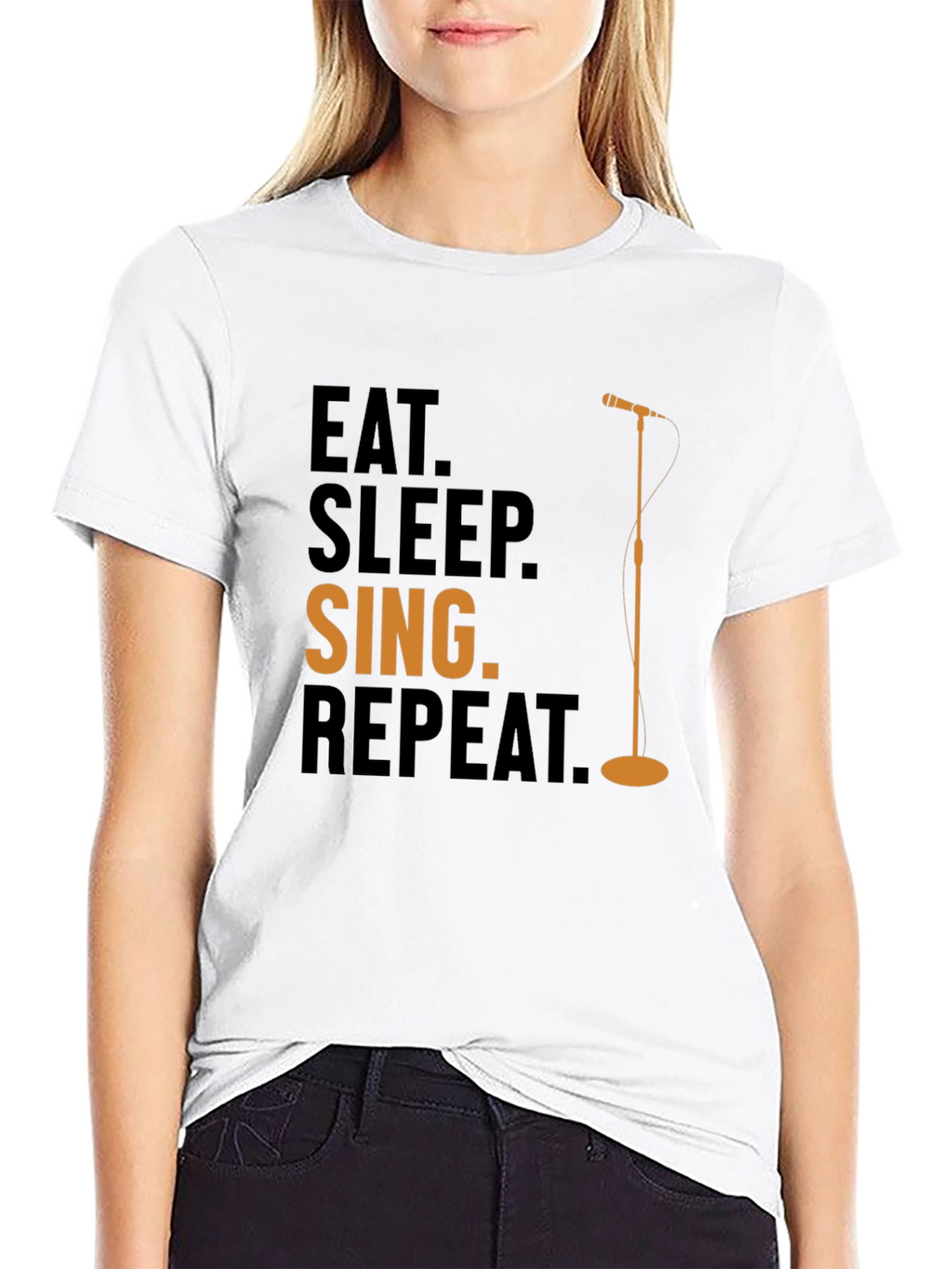 Eat Sleep Sing Repeat Graphic Tee