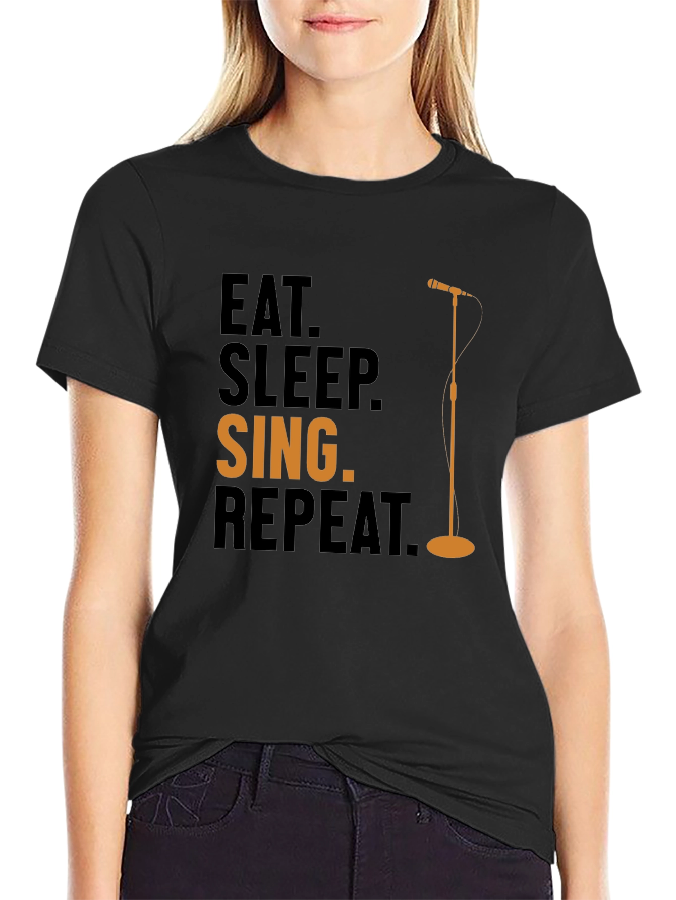 Eat Sleep Sing Repeat Graphic Tee