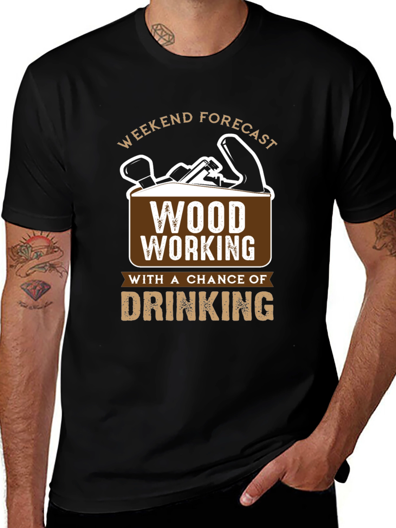 Weekend Forecast Woodworking T-Shirt