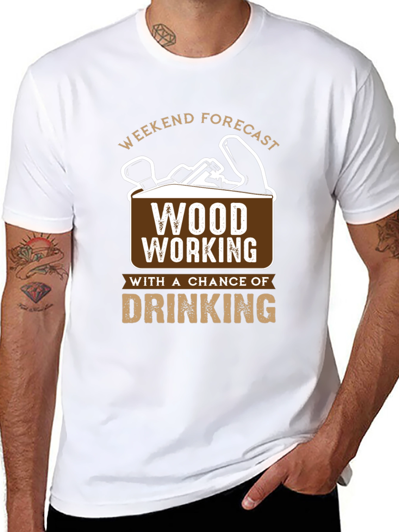 Weekend Forecast Woodworking T-Shirt
