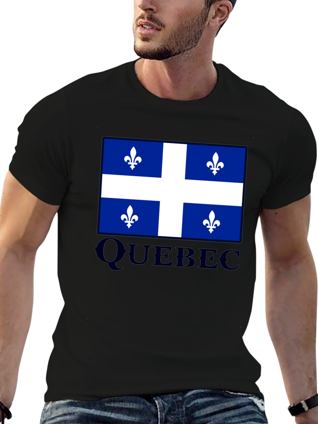 Quebec Flag T-Shirt Canada Pride Fleur-de-lis