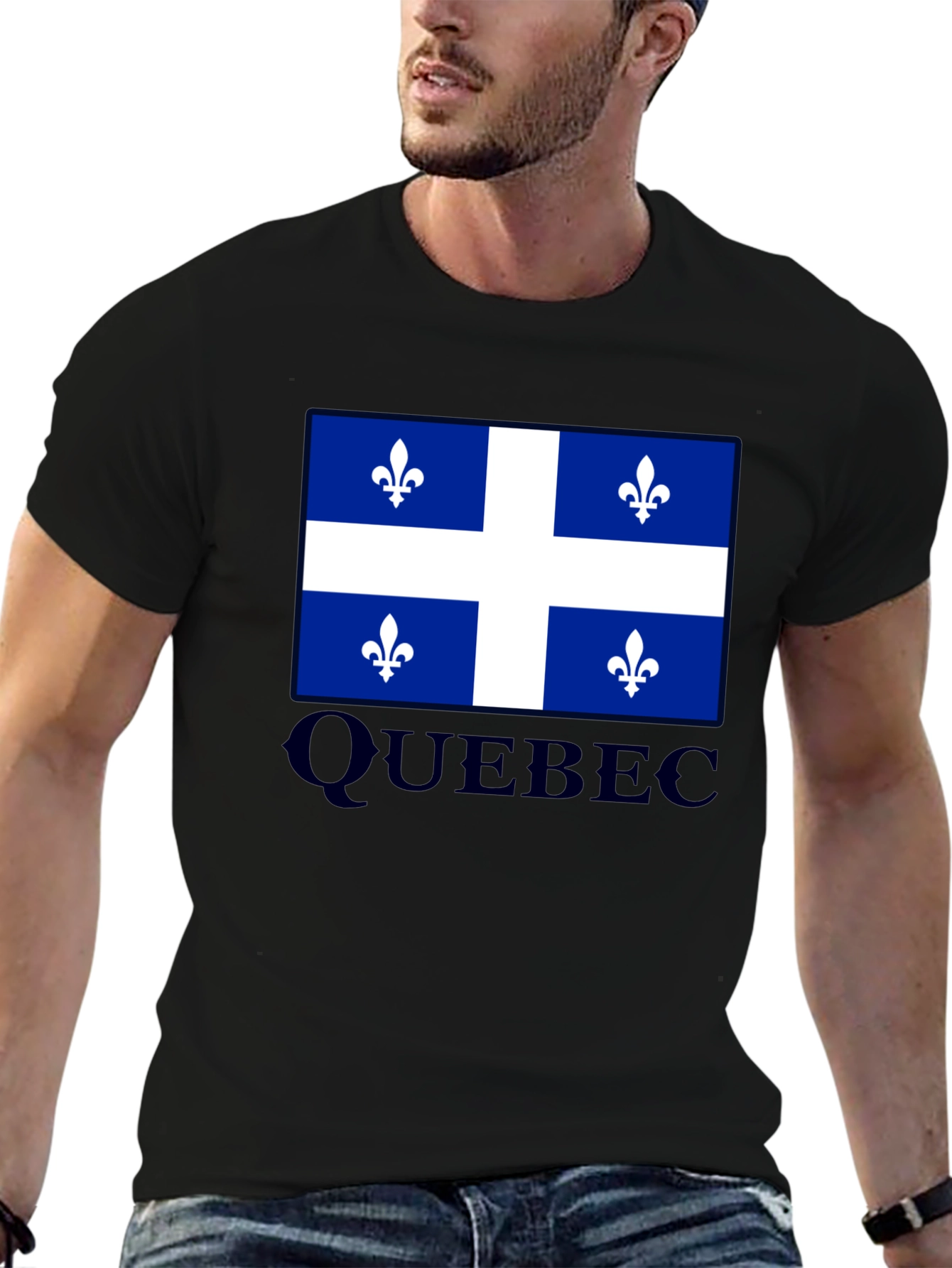 Quebec Flag T-Shirt Canada Pride Fleur-de-lis