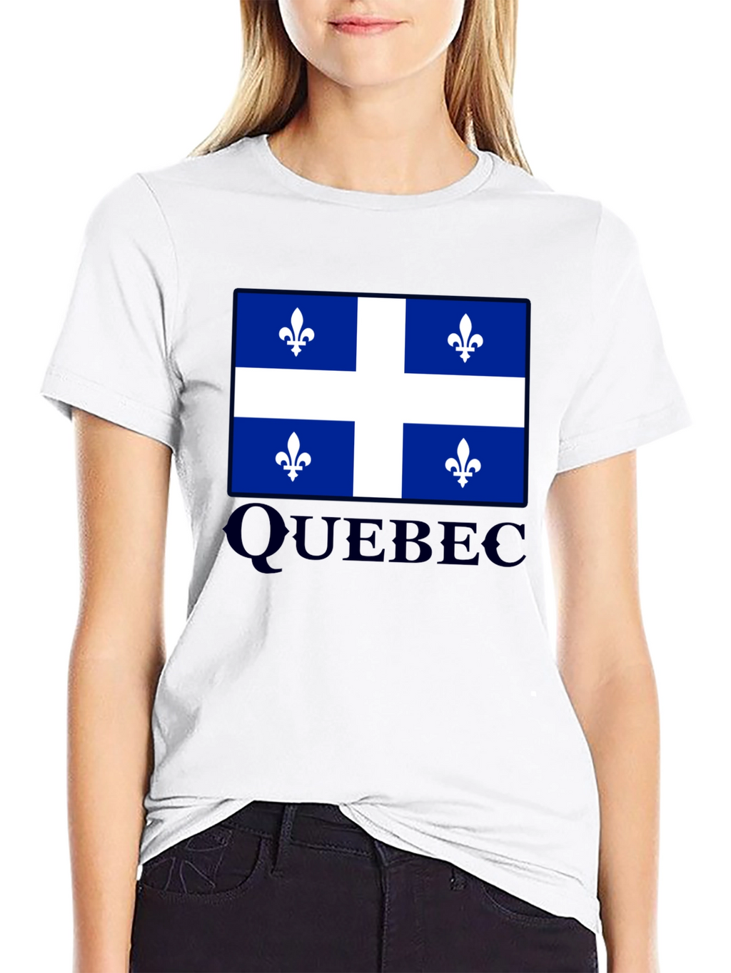 Quebec Flag T-Shirt Canada Pride Fleur-de-lis