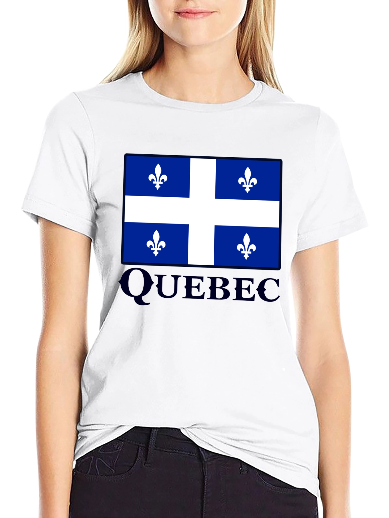 Quebec Flag T-Shirt Canada Pride Fleur-de-lis