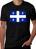 Quebec Flag T-Shirt Canada Pride Fleur-de-lis