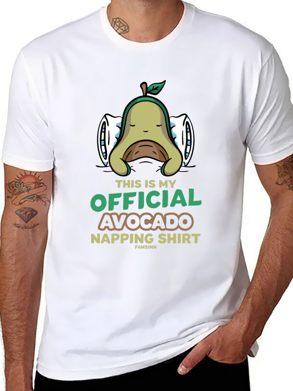Avocado Napping T-Shirt - Official Sleep Shirt