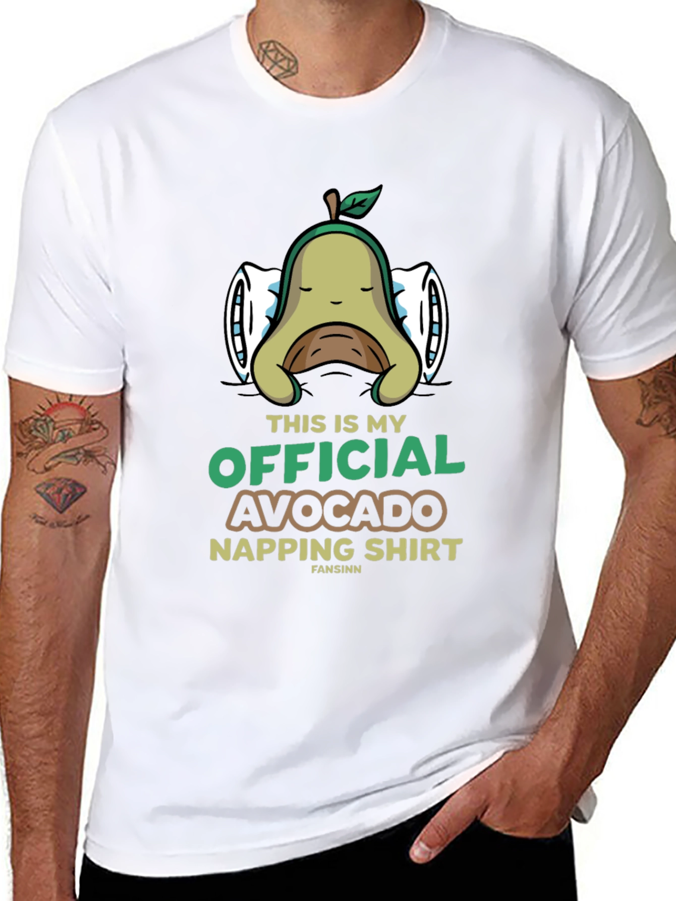 Avocado Napping T-Shirt - Official Sleep Shirt
