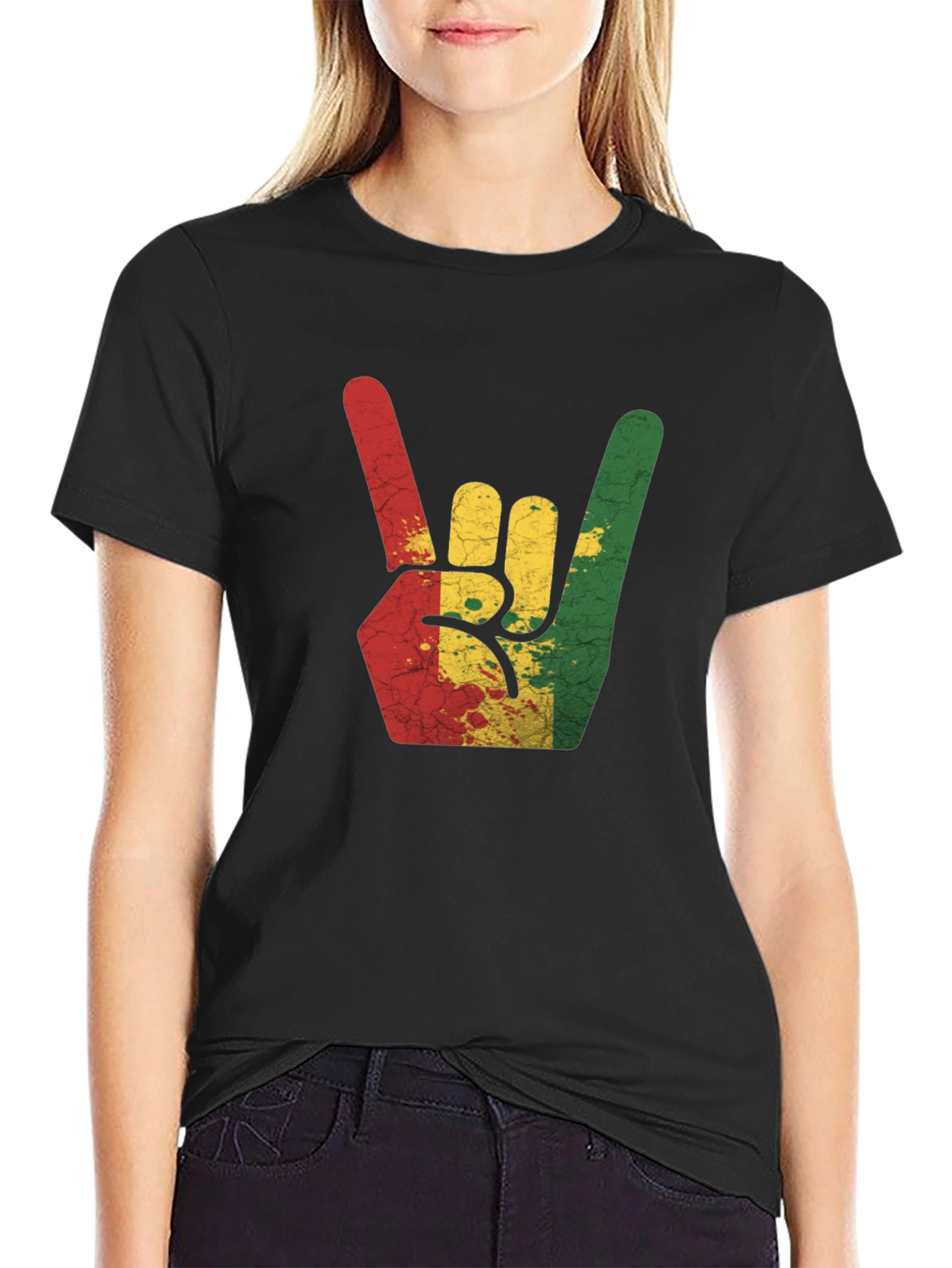 Rasta Hand Sign T-Shirt - Reggae Rock Tee