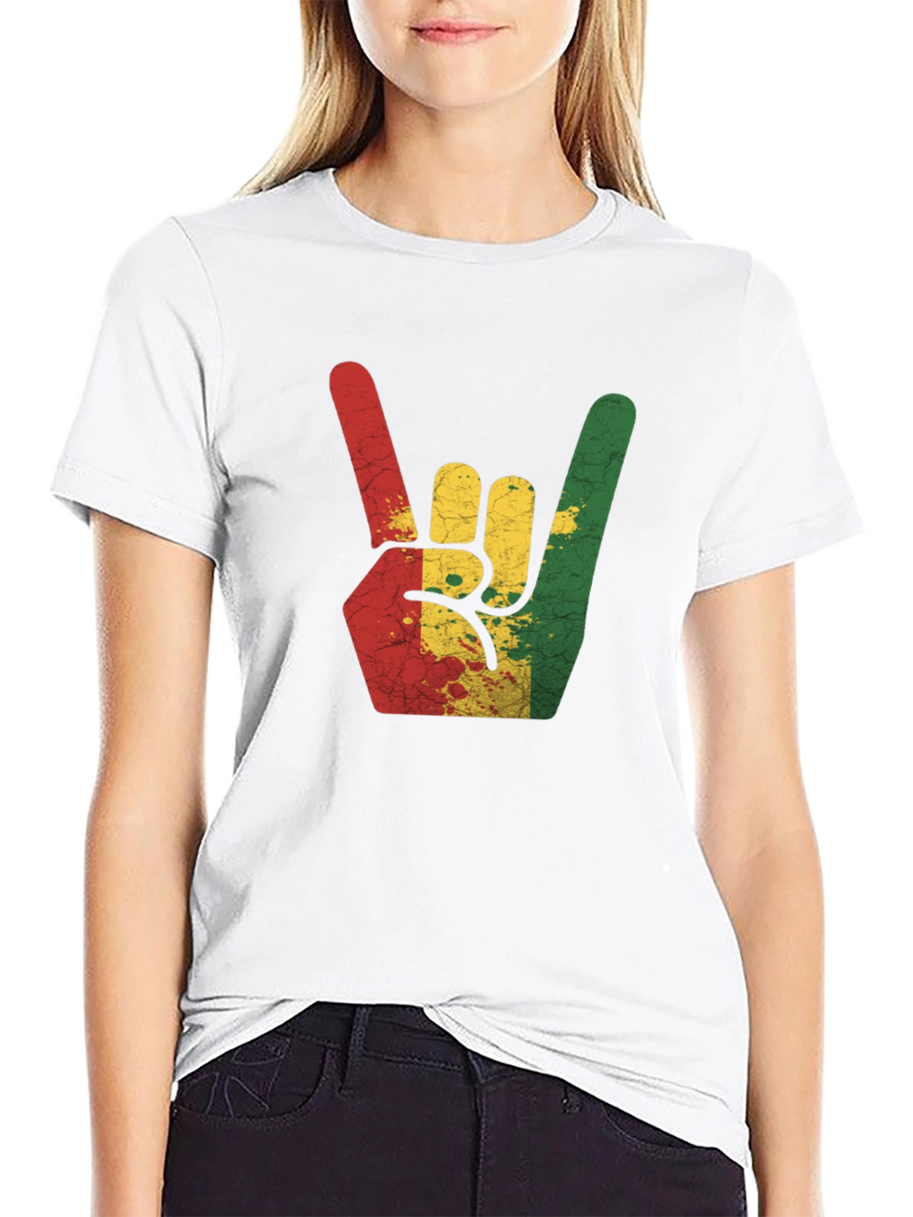 Rasta Hand Sign T-Shirt - Reggae Rock Tee