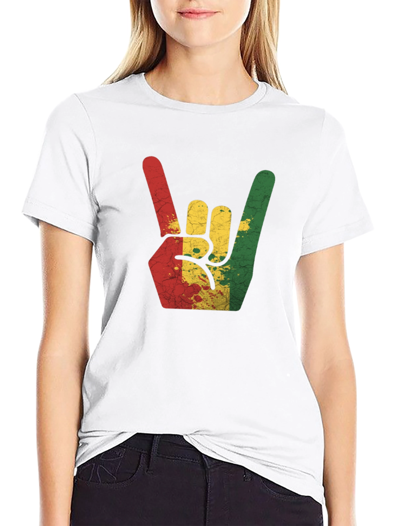 Rasta Hand Sign T-Shirt - Reggae Rock Tee