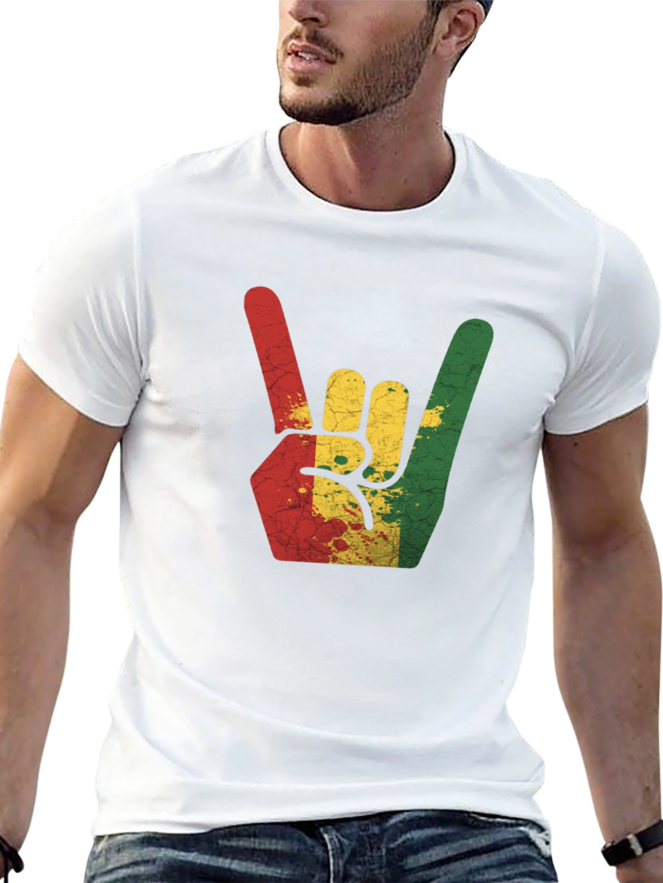 Rasta Hand Sign T-Shirt - Reggae Rock Tee