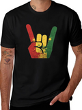 Rasta Hand Sign T-Shirt - Reggae Rock Tee