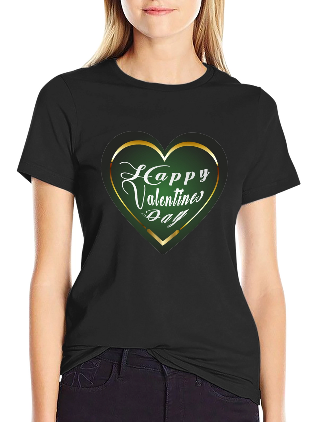 Happy Valentines Day Heart Graphic T-Shirt
