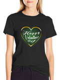 Happy Valentines Day Heart Graphic T-Shirt