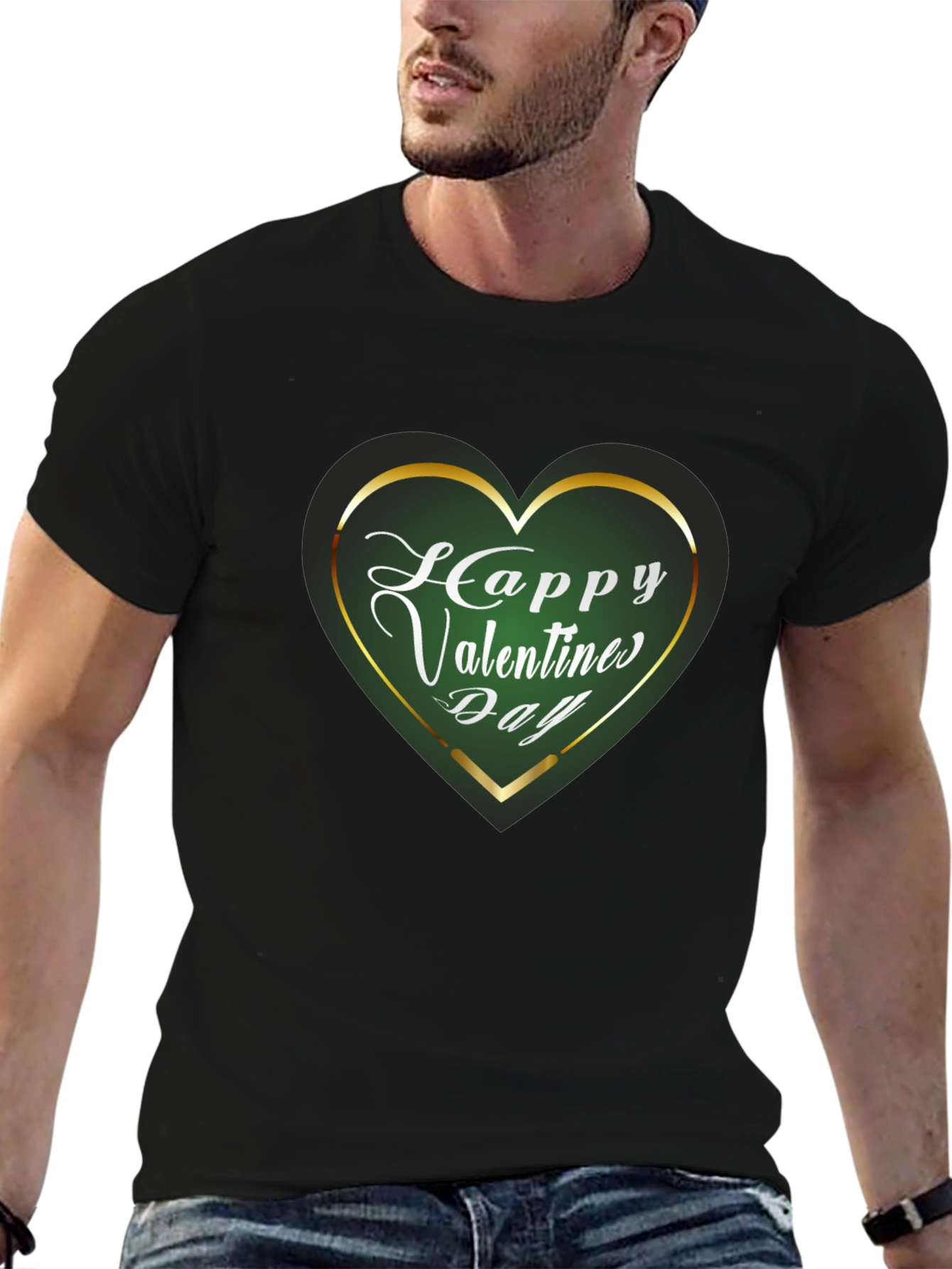 Happy Valentines Day Heart Graphic T-Shirt