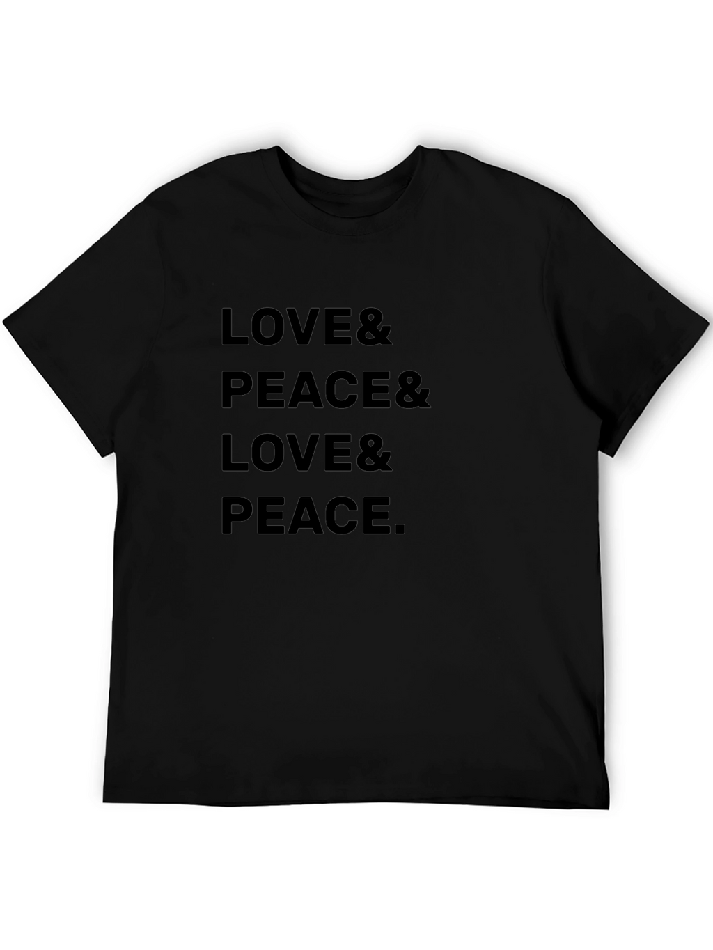 Love & Peace Graphic T-Shirt - Trendy Relaxed Fit