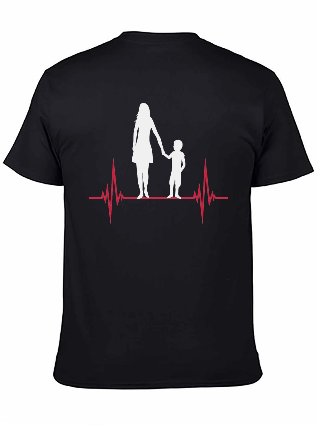 Mother & Child Heartbeat Graphic Tee