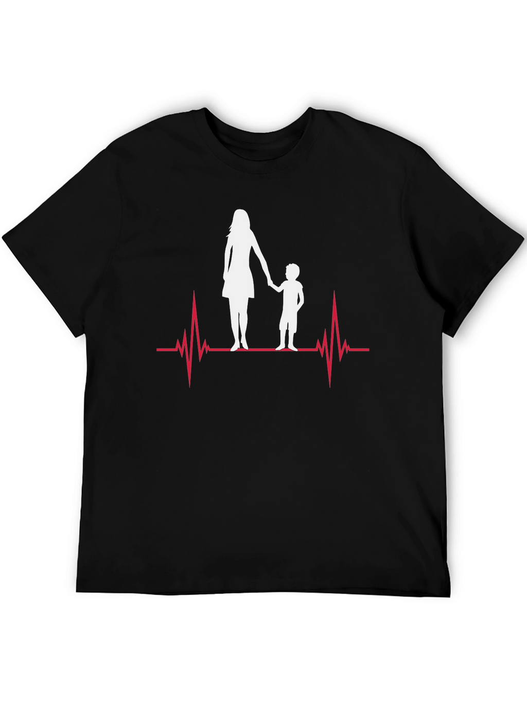 Mother & Child Heartbeat Graphic Tee