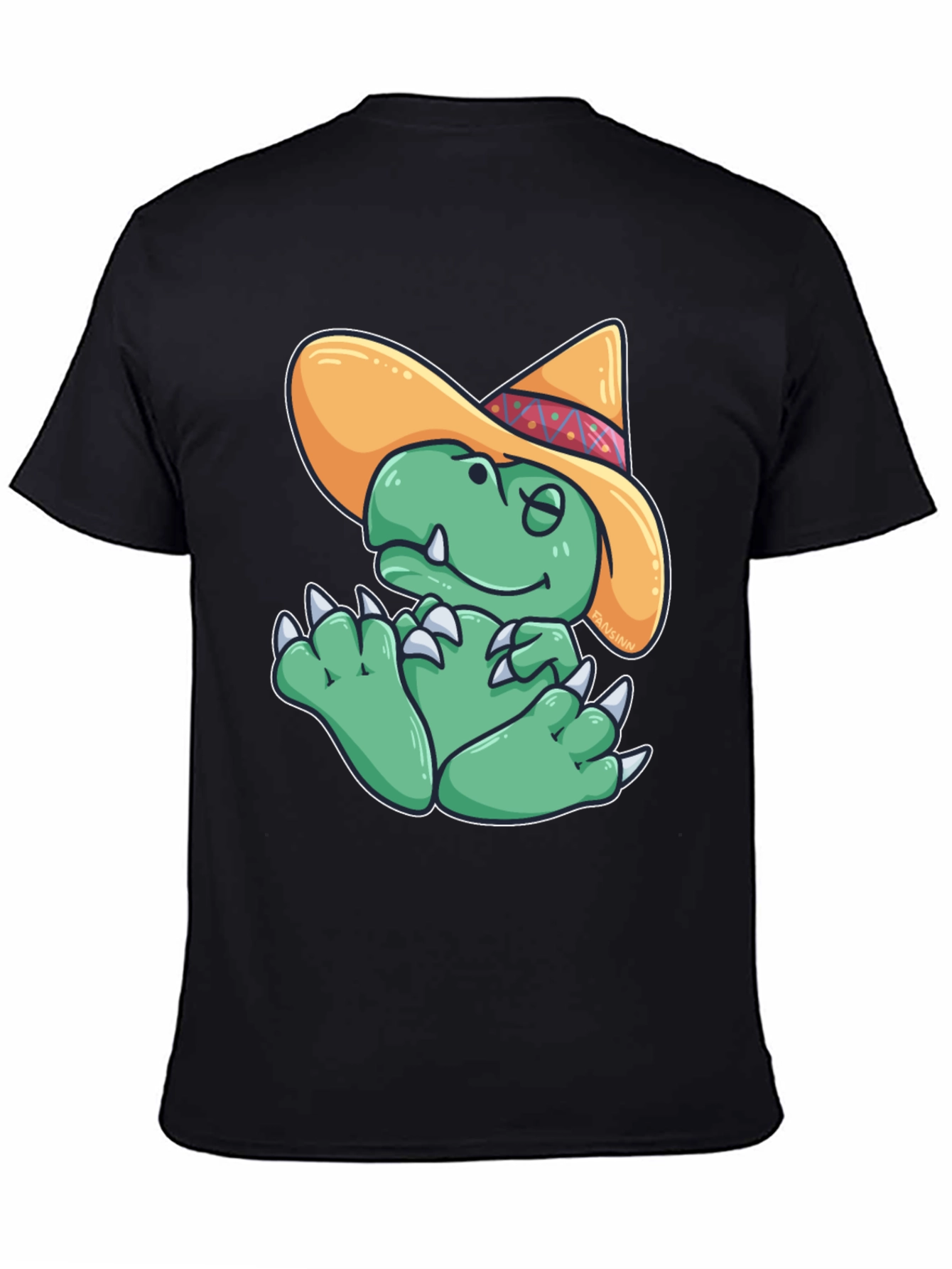Dino Sombrero T-Shirt - Funny Cartoon Dinosaur Tee
