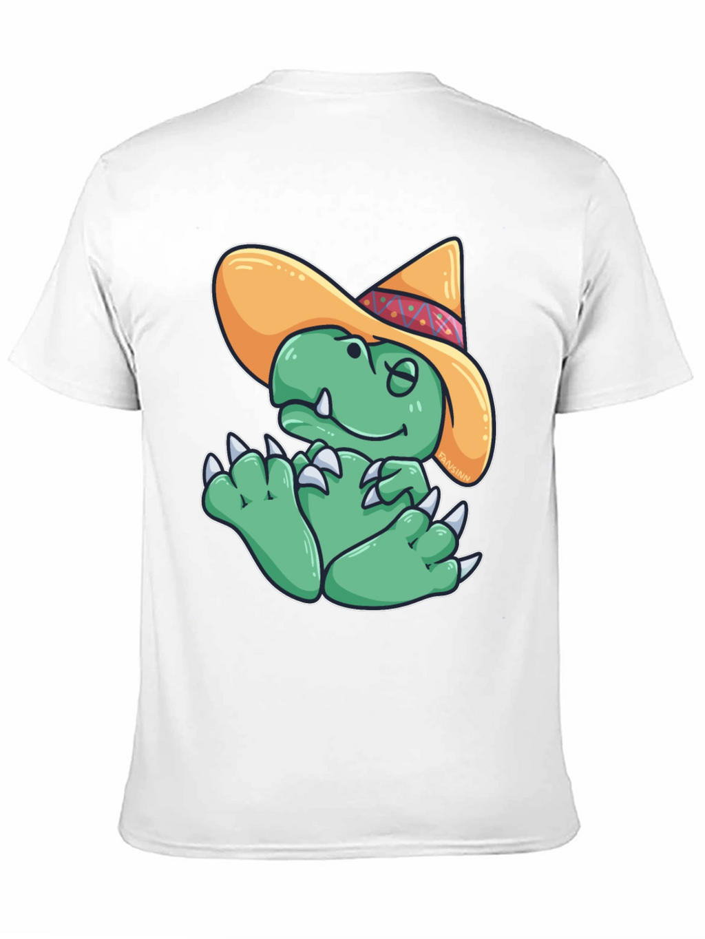 Dino Sombrero T-Shirt - Funny Cartoon Dinosaur Tee
