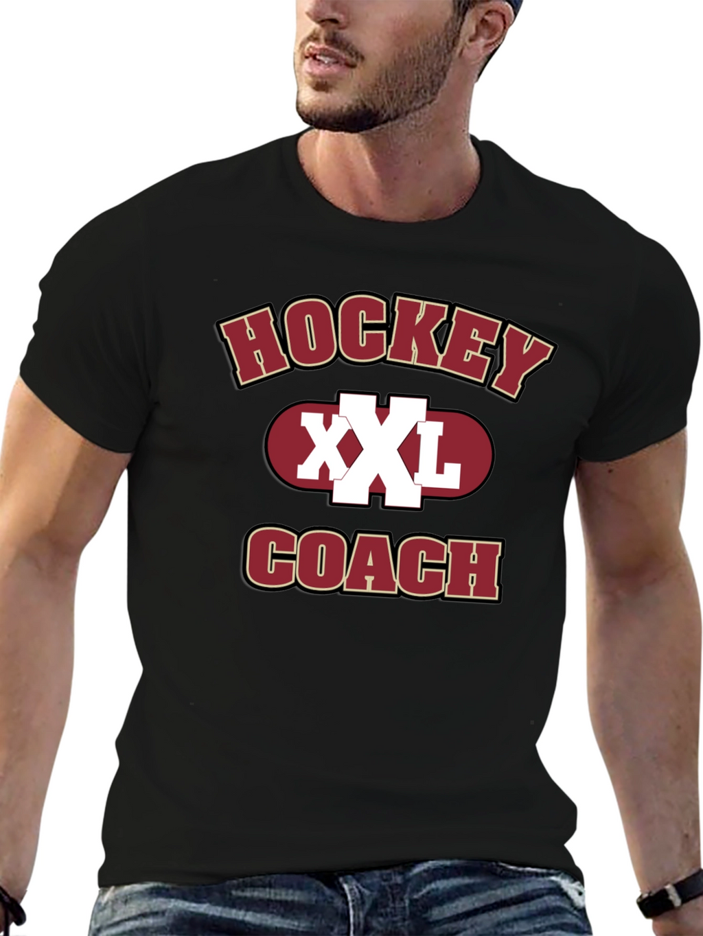 Hockey Coach XXL Graphic T-Shirt