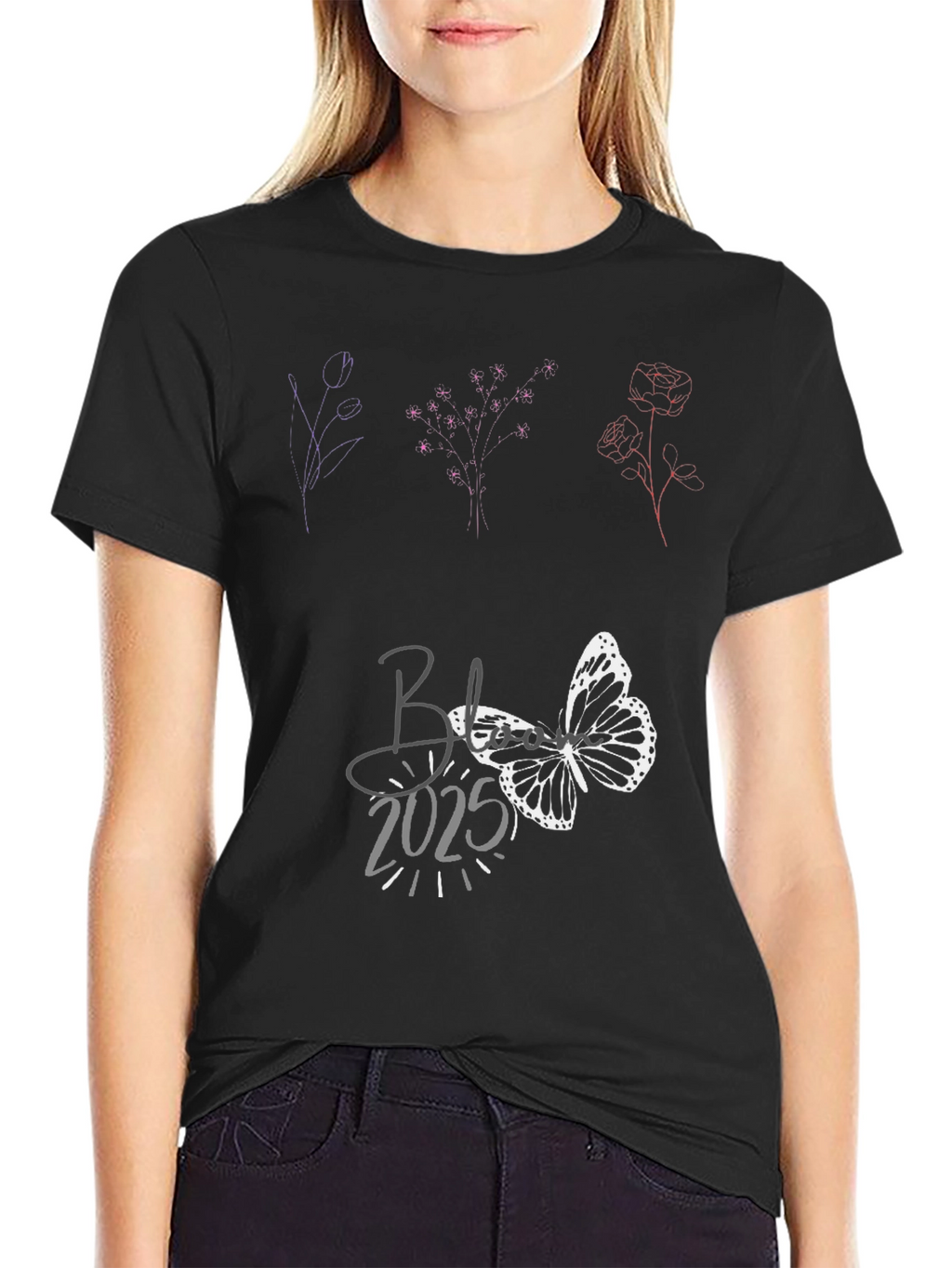 Butterfly 2025 Black T-Shirt