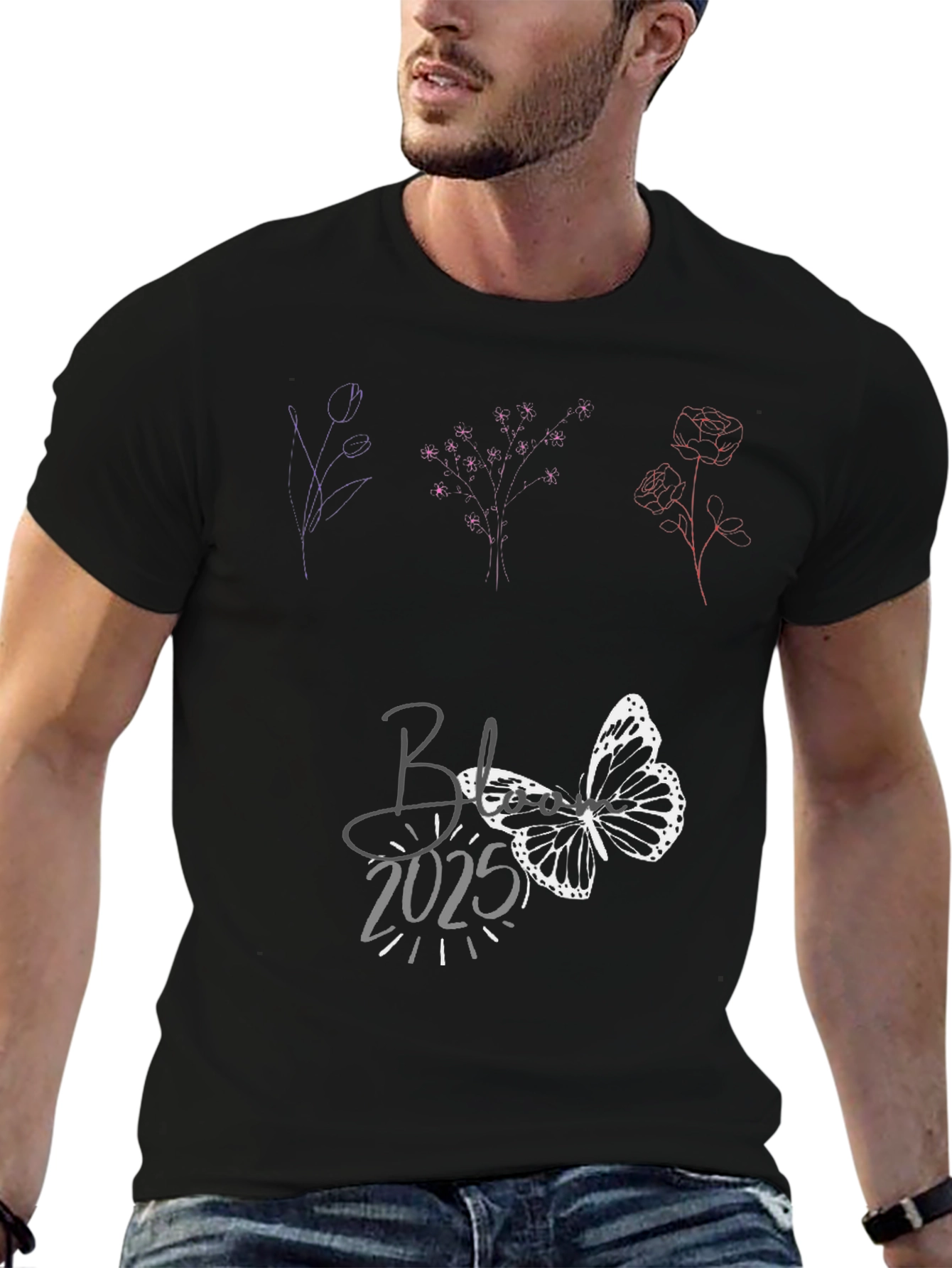 Butterfly 2025 Black T-Shirt