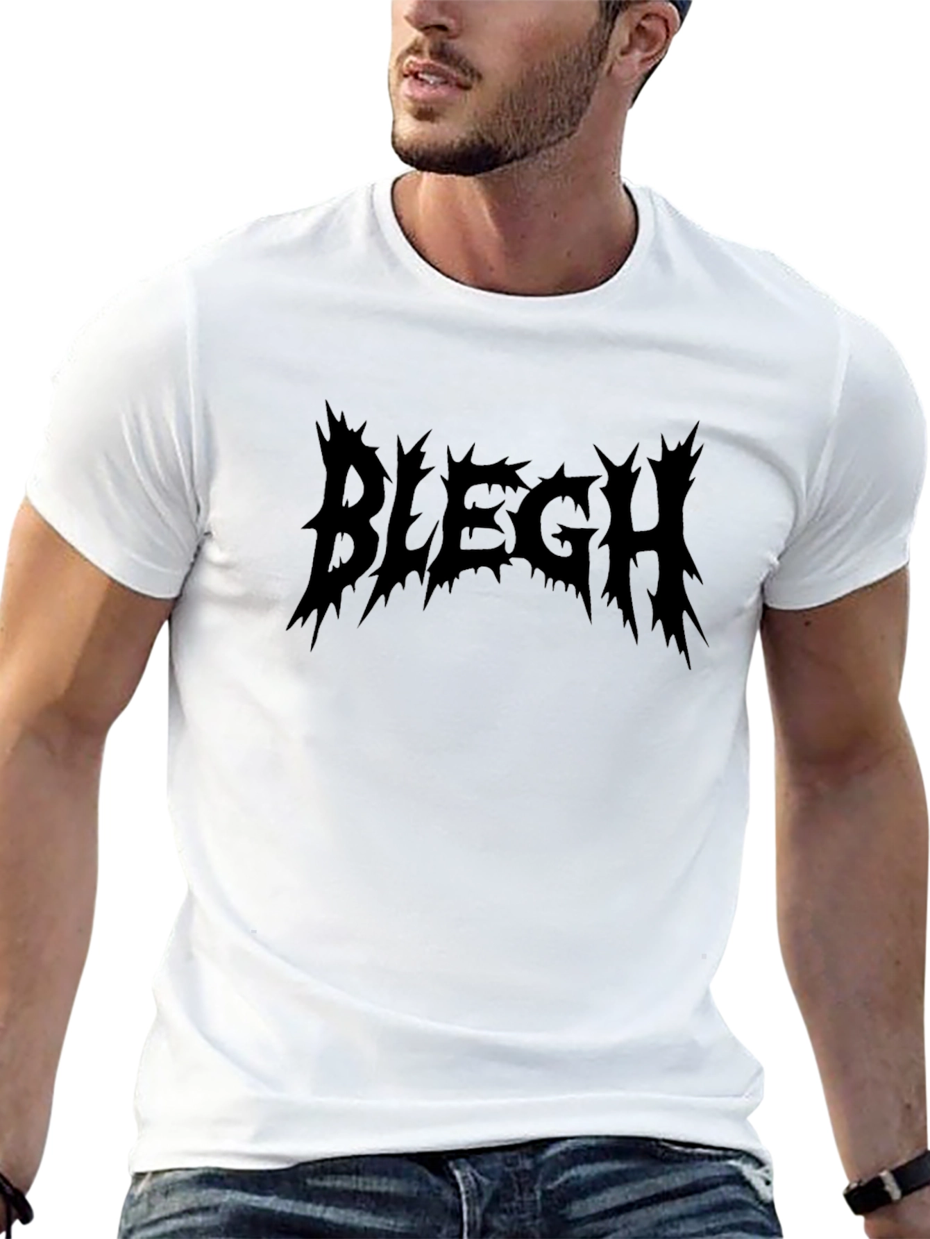 Bilegh Black T-Shirt - Edgy Graphic Tee