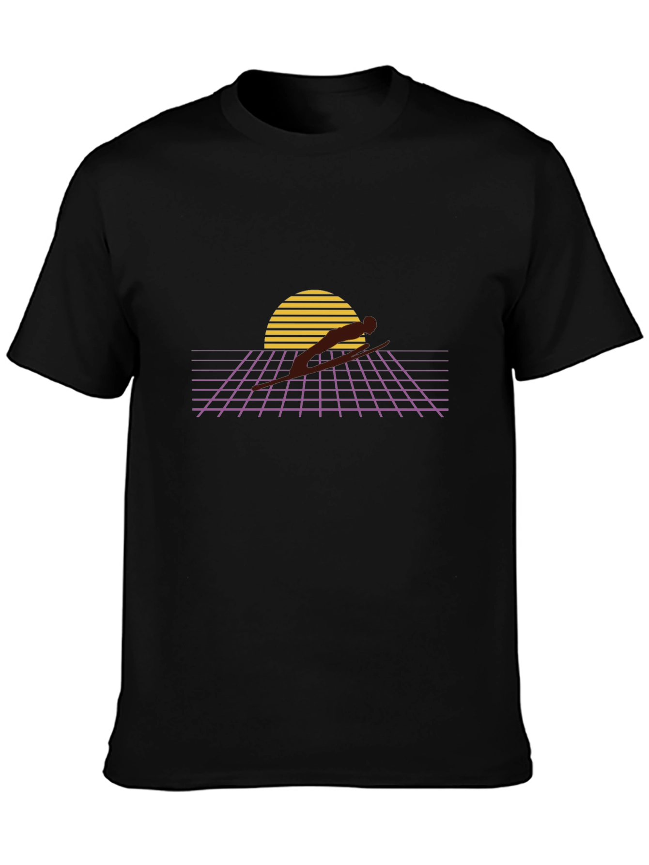 Retro Sunset Runner Graphic Tee