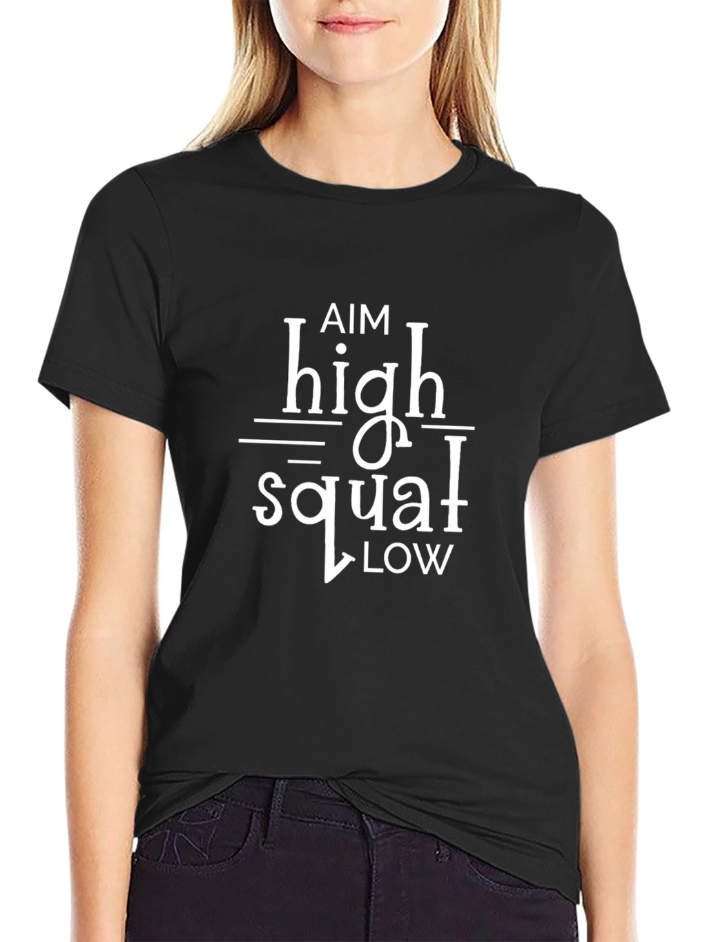 Aim High Squat Low Graphic Tee