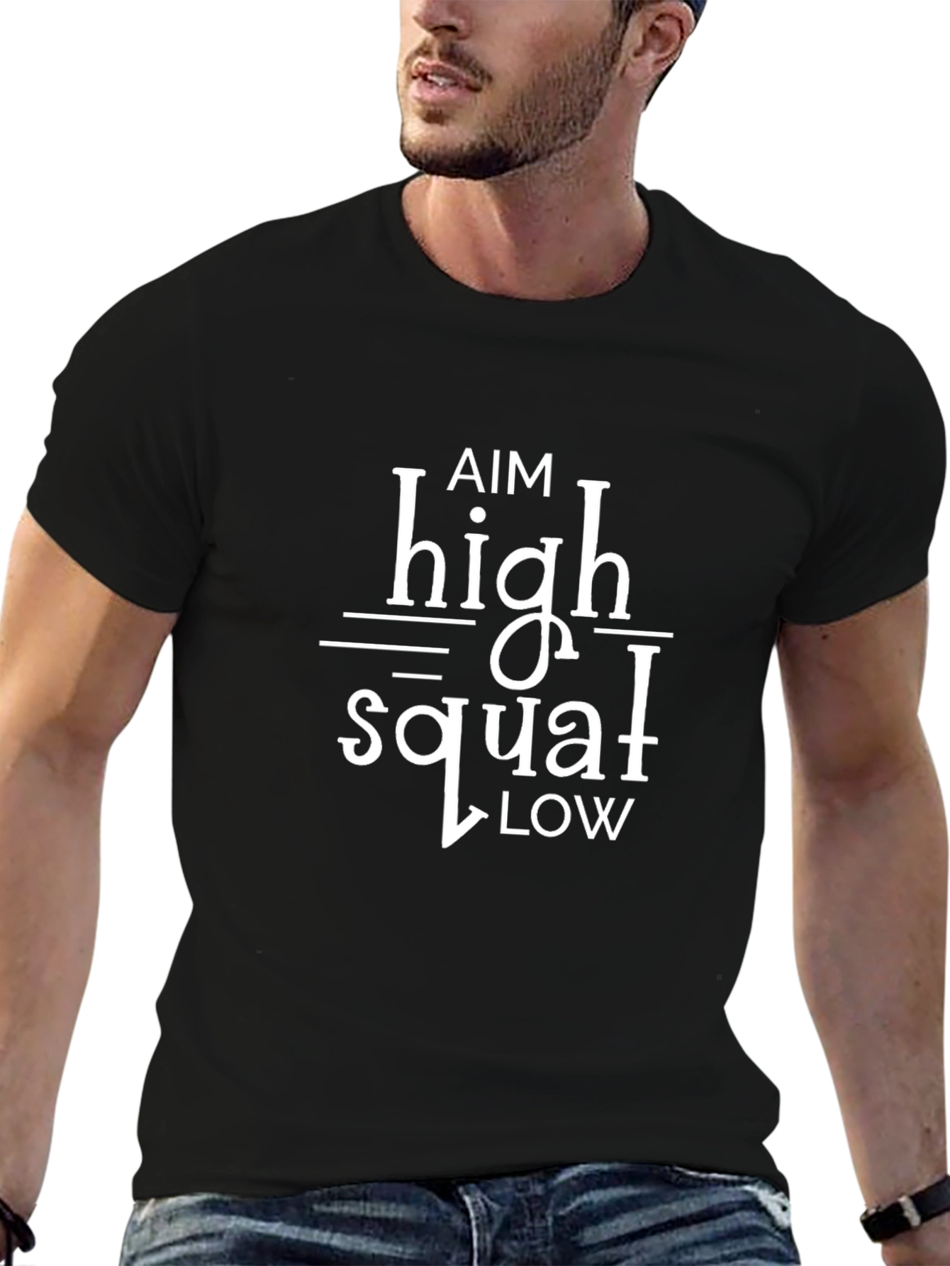 Aim High Squat Low Graphic Tee