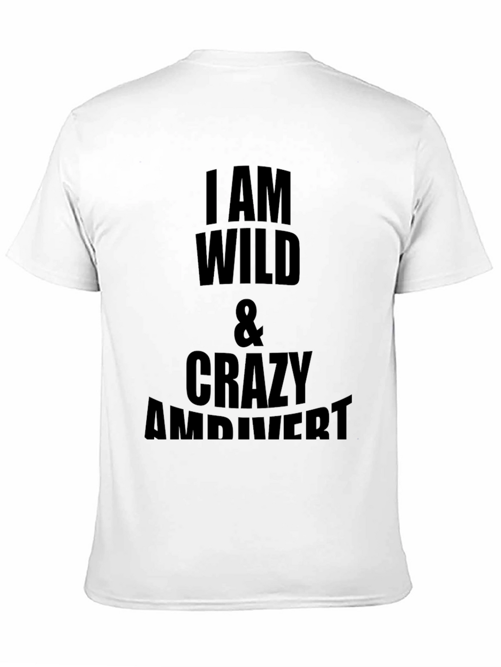 Wild & Crazy Ambivert Black T-Shirt