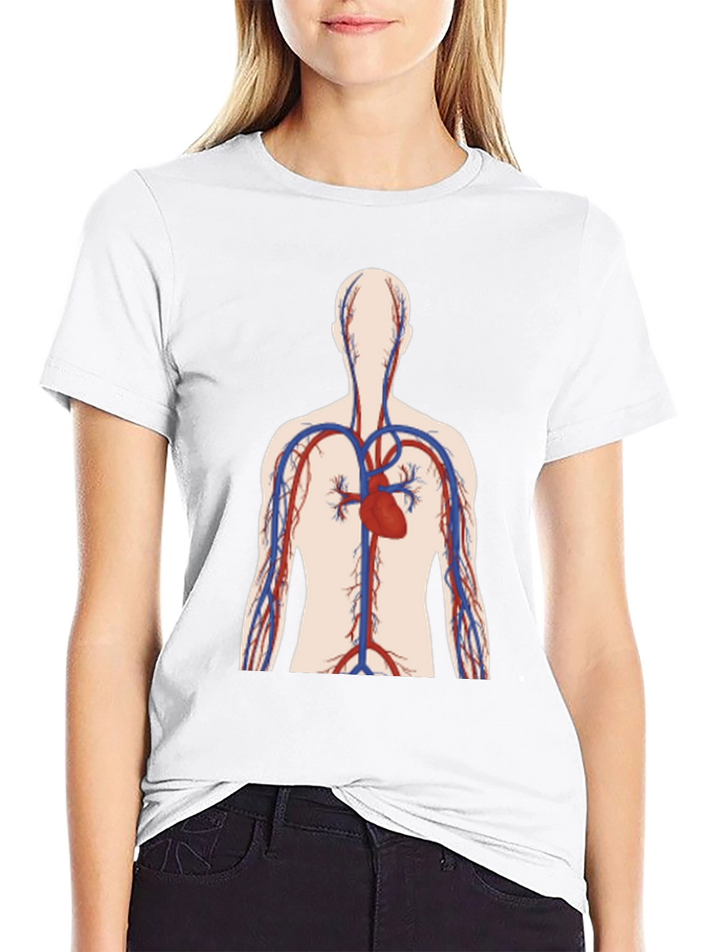 Anatomical Heart Graphic Tee - Black Unisex T-Shirt
