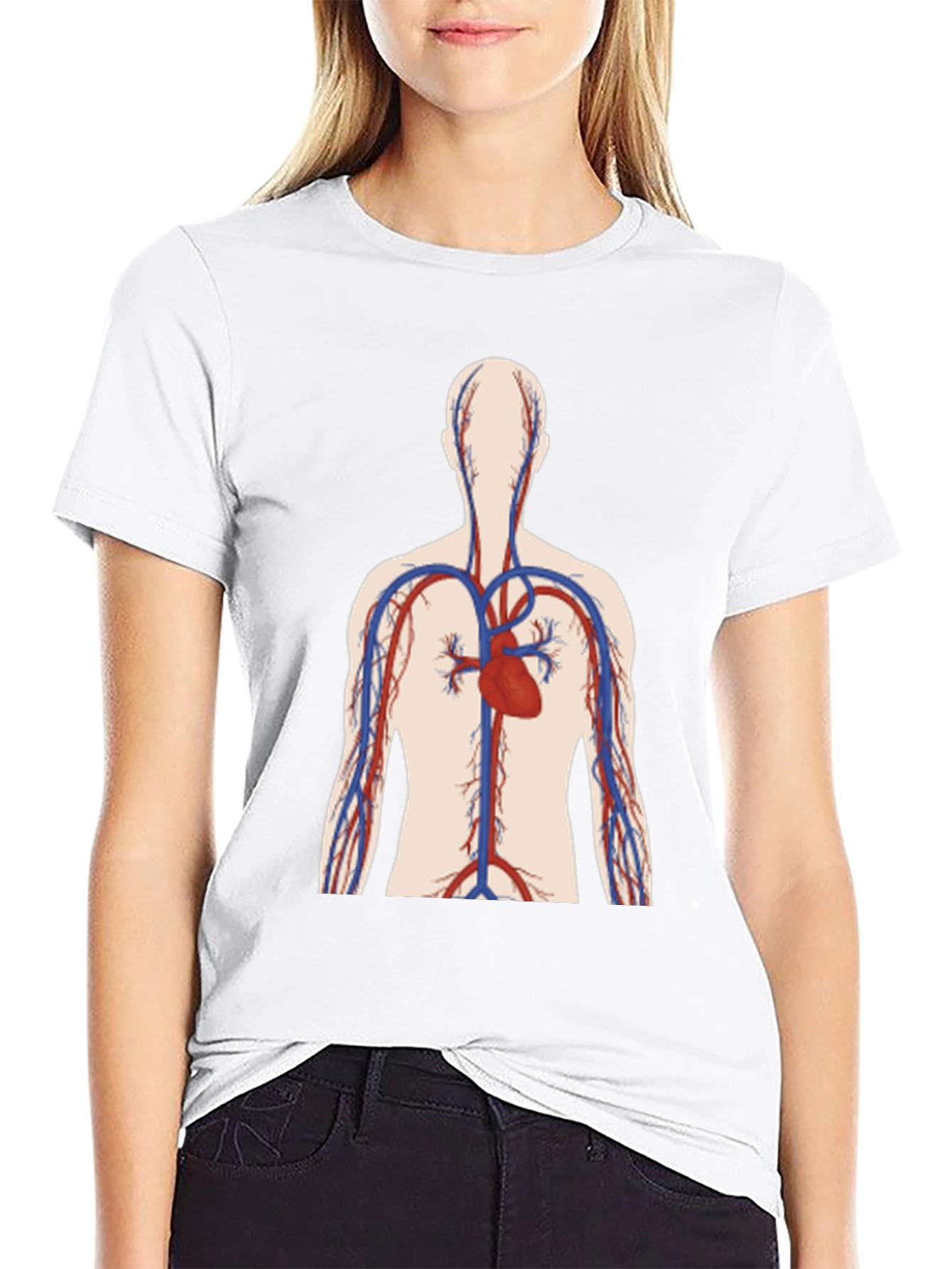 Anatomical Heart Graphic Tee - Black Unisex T-Shirt