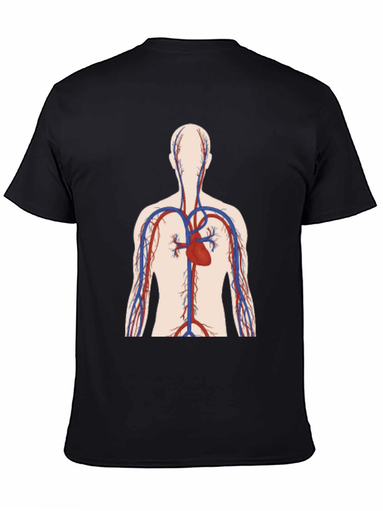 Anatomical Heart Graphic Tee - Black Unisex T-Shirt