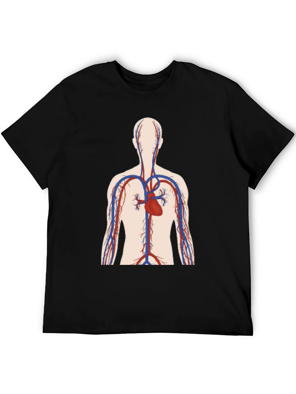 Anatomical Heart Graphic Tee - Black Unisex T-Shirt