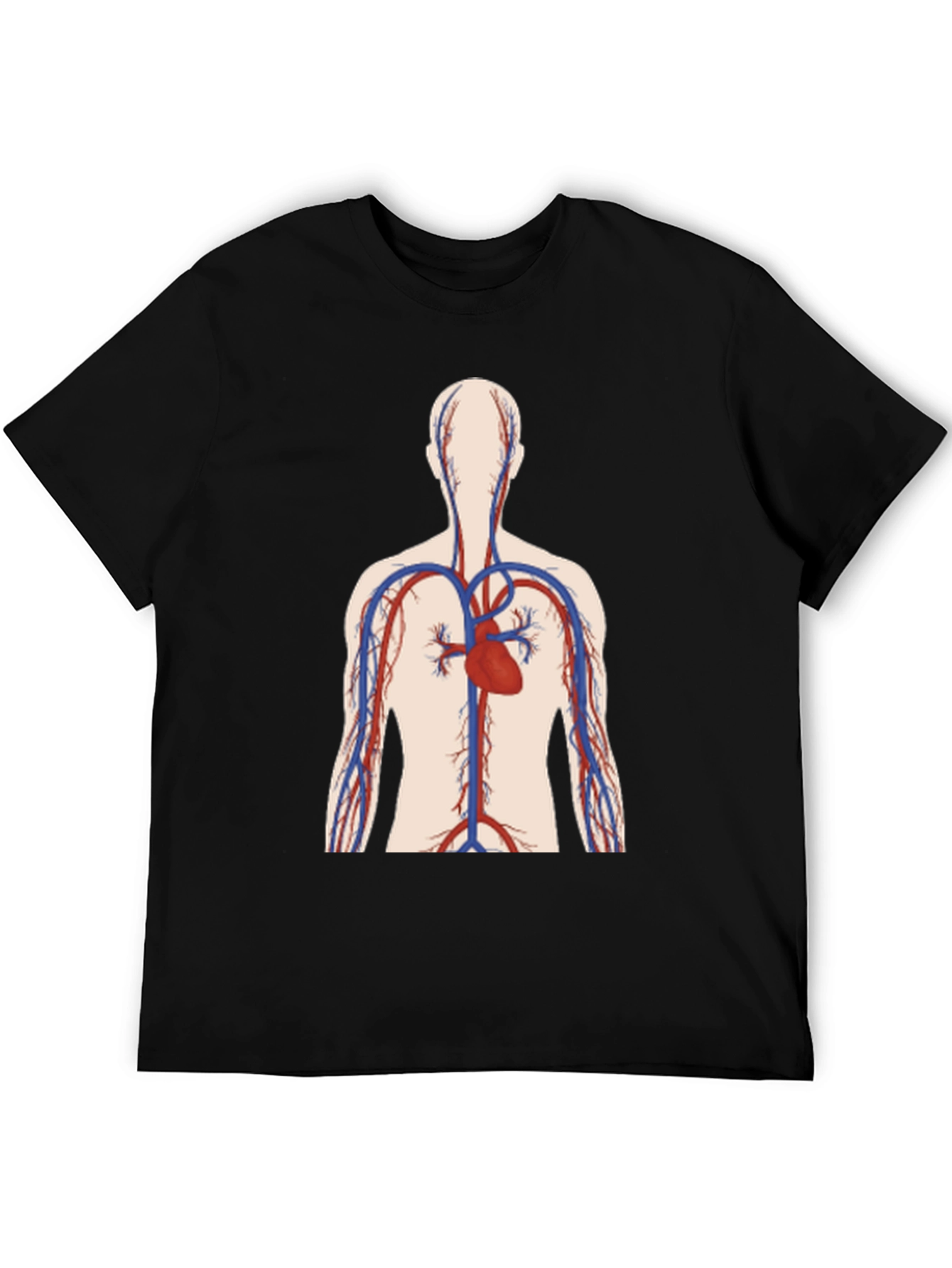 Anatomical Heart Graphic Tee - Black Unisex T-Shirt