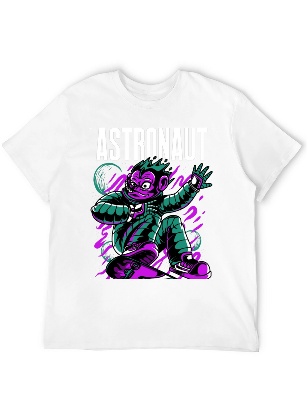 Astronaut Monkey Graphic T-Shirt