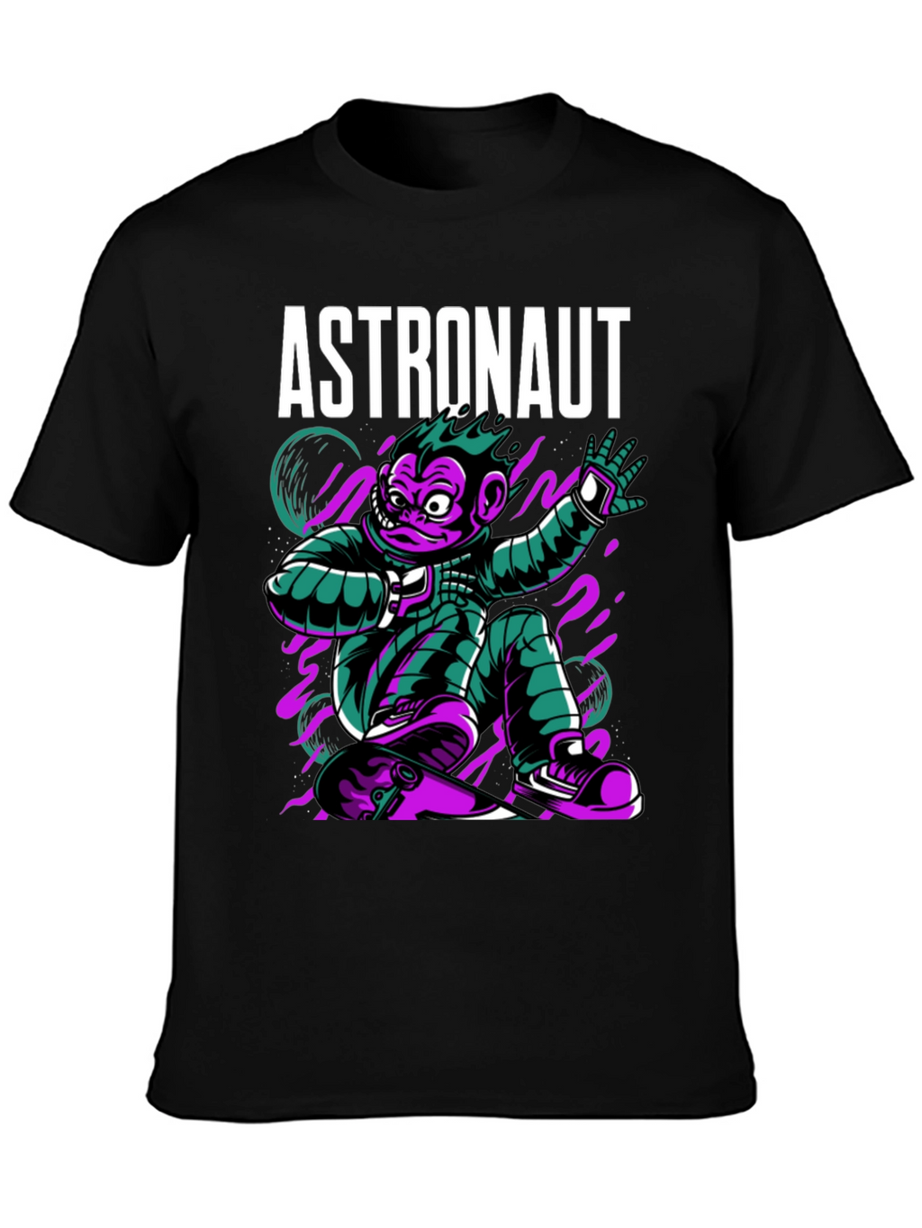Astronaut Monkey Graphic T-Shirt