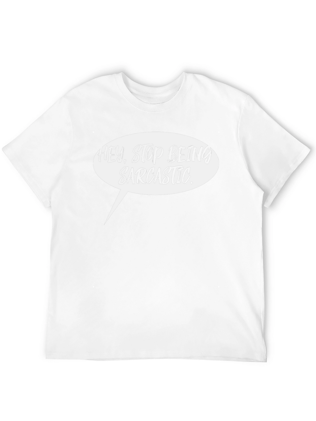 Sarcastic Speech Bubble Graphic Tee - Black