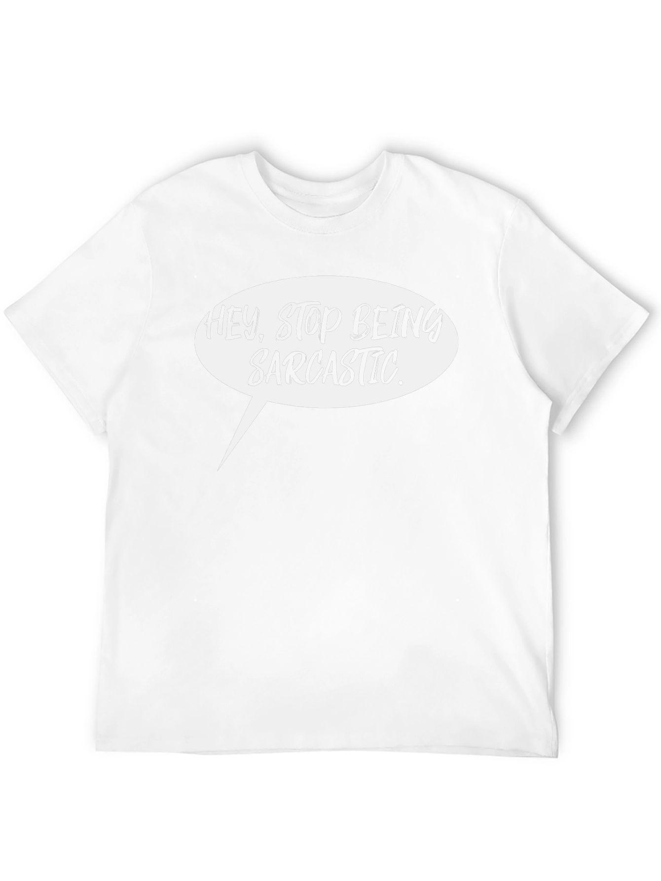 Sarcastic Speech Bubble Graphic Tee - Black