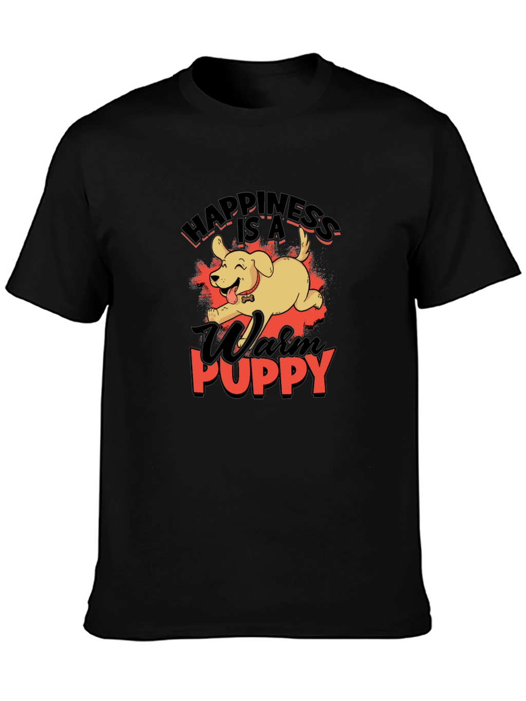 Happiness Is A Warm Puppy Graphic T-Shirt